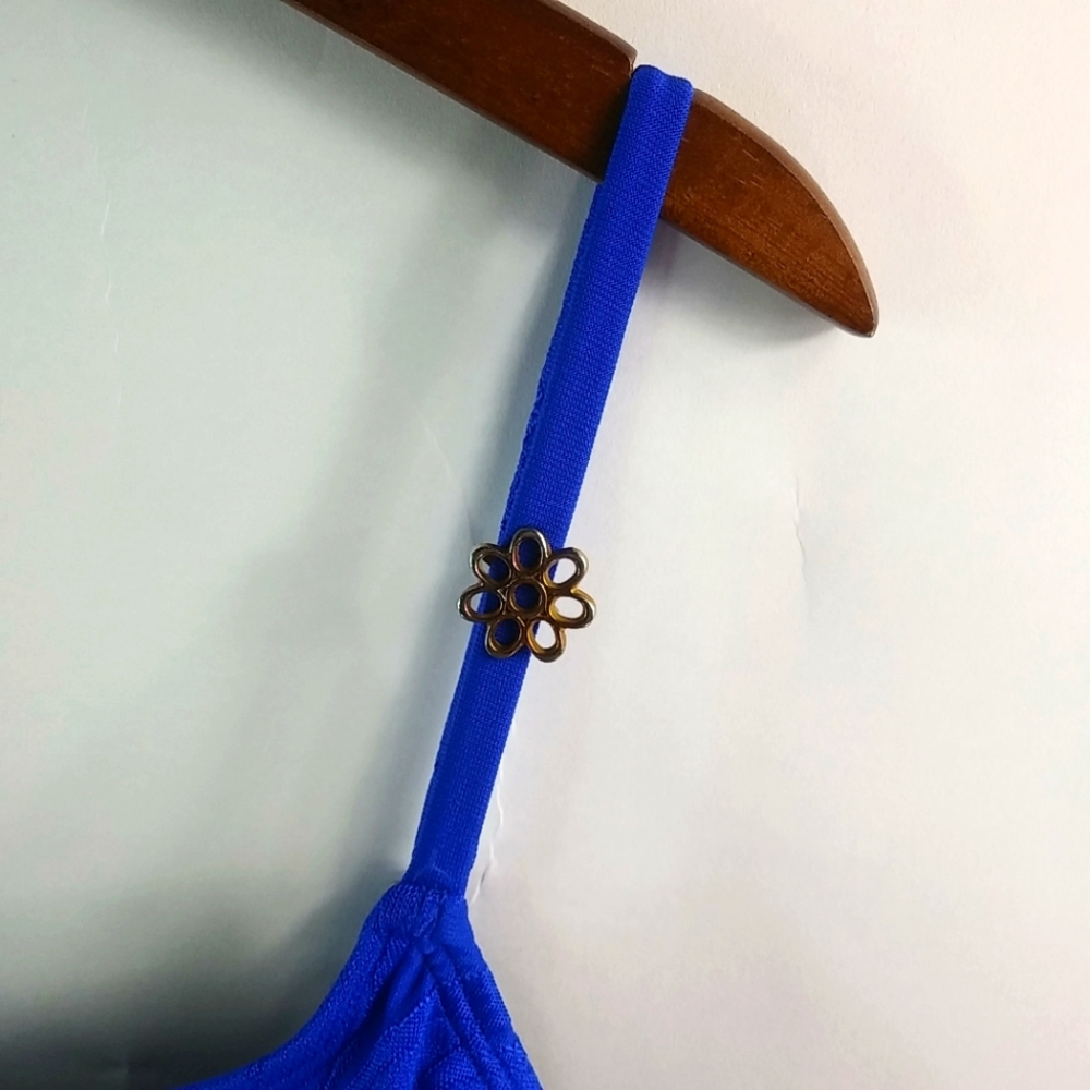 Longitude 10 Tankini Swim Top in Lapis Blue - Picture 2 of 7